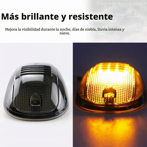 Vista 3 de Tresound Luces ámbar de marcador de techo de cabina para camionetas Dodge Ram 1500 2500 3500 2003-2016 con arnés de cable