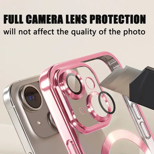 Vista 197 de Misscase Funda magnética con purpurina para iPhone 11 compatible con MagSafe, protección completa, delgada, a prueba de golpes, antiarañazos