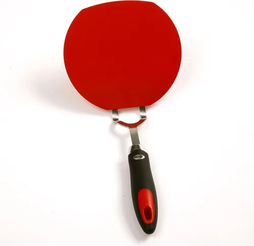 Vista 3 de Norpro 1417R Grip-Ez Espátula Flexible para Crepes Roja, 33.5 cm x 16 cm x 13 cm