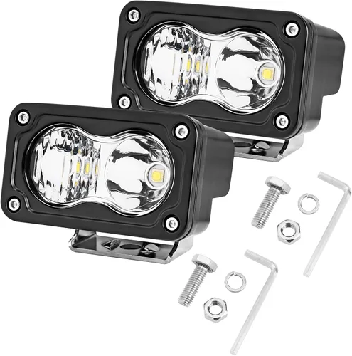 Vista 7 de YCHOW-TECH Luces LED ámbar de 3 pulgadas para zanja de conducción todoterreno Combo ámbar