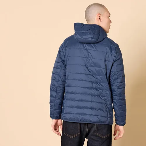 Vista 4 de Tienda Essentials Chaqueta acolchada con capucha ligera y resistente al agua para hombre