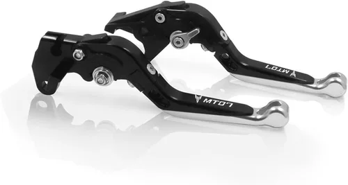 Vista 21 de Palancas de embrague de freno plegables ajustables para motocicleta para Yamaha MT-07 FZ-07 FZ07 MT07 2014 2023 Manijas de control delantero