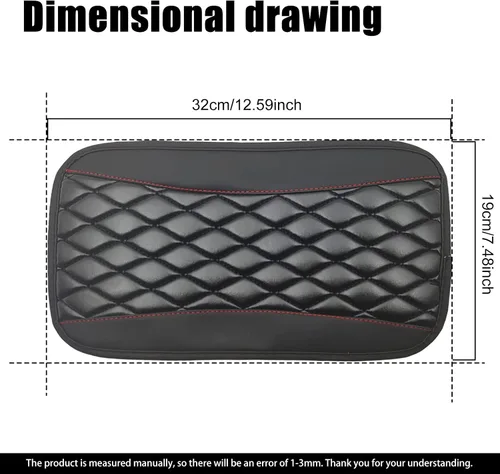 Vista 2 de Almohadilla de cojín para consola central de automóvil, accesorios de protección interior, de cuero universal, impermeable y antiarañazos, funda