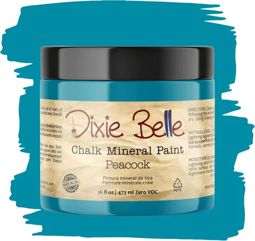 Vista 229 de Pintura para muebles con acabado de tiza Dixie Belle Paint Company - Amatista (4oz) - Pintura mineral de tiza chic púrpura profundo mate