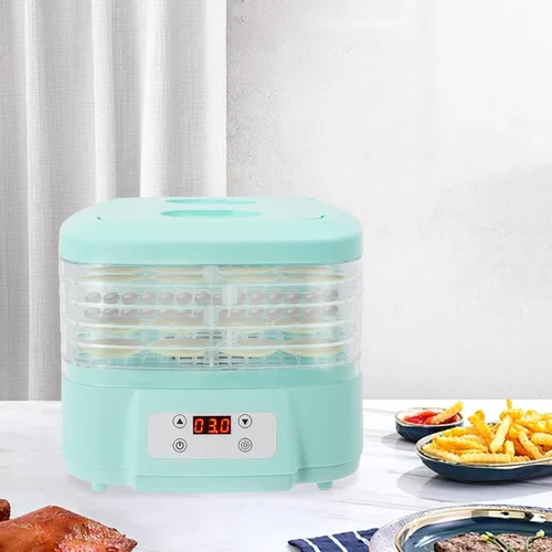 Vista 2 de Máquina secadora de alimentos, deshidratador de alimentos para el hogar, máquina deshidratadora de alimentos de 6 niveles para frutas, verduras