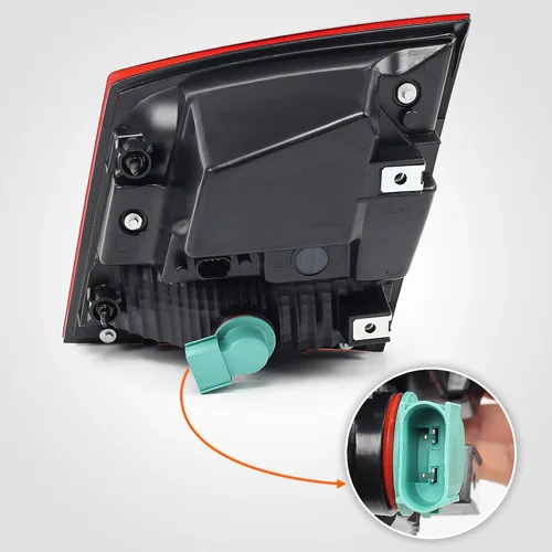 Vista 5 de Conjunto de luz trasera interior compatible con Dodge Journey 2011-2020 Luz trasera LED interior trasera izquierda del lado del conductor