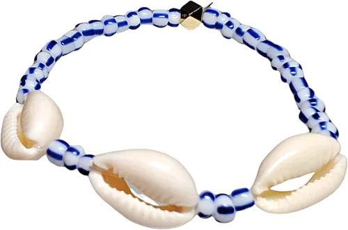 Vista 19 de Sea Shell Santeria Ilde Stretch Unisex Beaded Ifa Bracelet