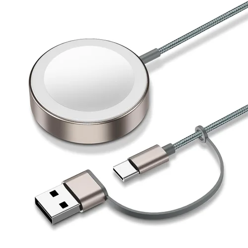 Vista 14 de Cable magnético de carga rápida actualizado 2026 para cargador de Apple A-blanco