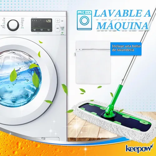 Vista 7 de KEEPOW Recambios húmedos reutilizables XL compatibles con Swiffer Sweeper