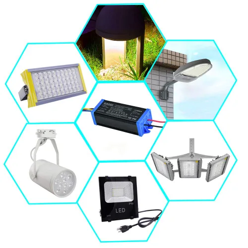 Vista 2 de Transformadores/conductor de corriente constante al aire libre de 50W, AC85-265V, DC24-36V 1500mA aislado, IP65 impermeable, adaptador de fuente