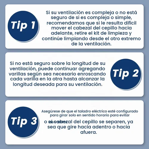 Vista 7 de HOKLNUSE Kit limpiador de ventilación de secadora, kit de limpieza de conductos para secadora, conducto de aire, HVAC, ventilación, chimenea
