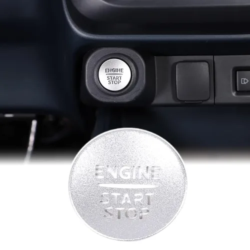 Vista 12 de Aunginsy Cubierta de anillo para decoración de arranque de motor de automóvil compatible con Ford Maverick 2022 2023 2024 de aluminio para botón