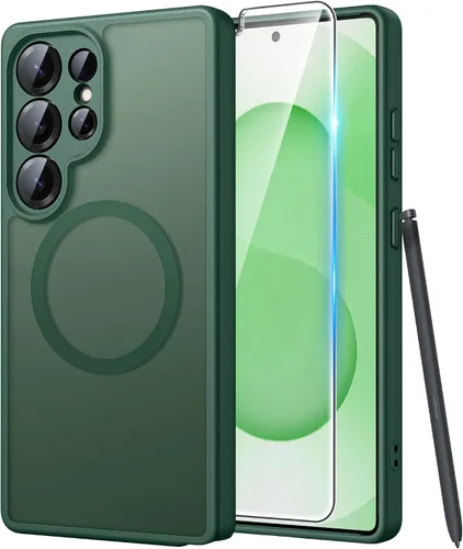 Vista 41 de FNTCASE - Funda para iPhone 16 Pro: magnética, mate, translúcida, de grado militar, protectora contra caídas, resistente, fina, duradera y a prueba