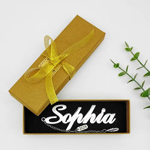 Vista 3 de Marcapáginas de nombre personalizado de acero inoxidable con nombre de metal, regalo único para amantes de los libros, regalo para graduación