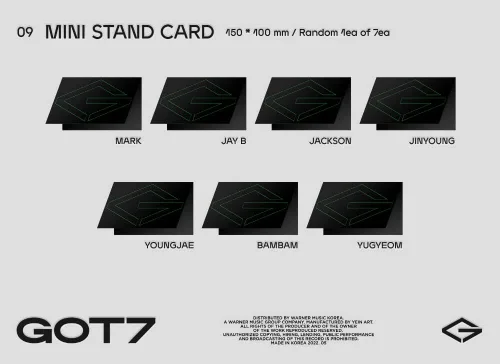 Vista 6 de Dreamus GOT7 - Mini álbum GOT7+juego de tarjetas fotográficas extra (versión aleatoria), 164 X 8.819 in (VLCD6141)