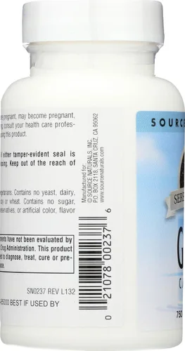 Vista 5 de Source Naturals Serene Science GABA, para una mente tranquila, 750mg - 45 Tabletas