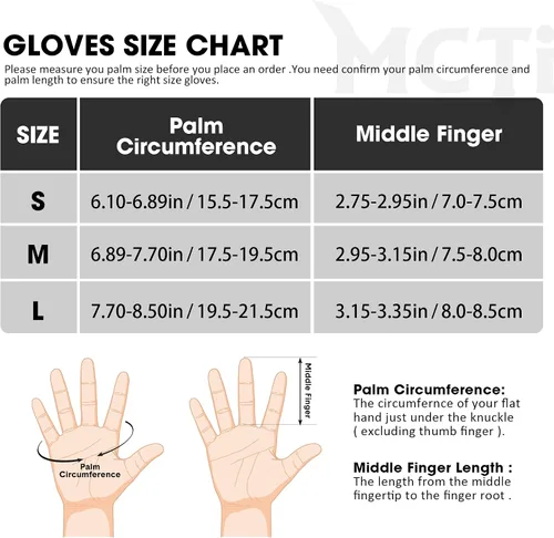 Vista 6 de MCTi Guantes de esquí para mujer, con pantalla táctil, impermeables, aislados, con cremallera oculta