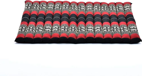 Vista 11 de Leewadee Zabuton - Cojín de asiento cuadrado para ejercicios de meditación, tapete de yoga ligero relleno de Kapok CBT1 - Azul
