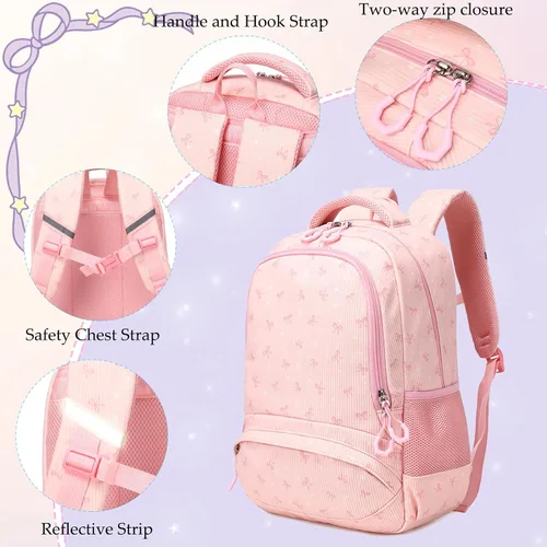 Vista 66 de Juego de mochila para niñas con diseño de unicornio, mochila escolar para niños, mochila para libros para niñas, set 3 en 1, regreso a clases