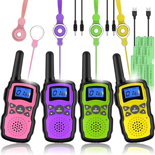 Vista 12 de Wishouse Walkie Talkies para niños recargable