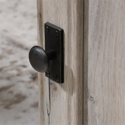 Vista 11 de Pemberly Row Escritorio contemporáneo en forma de L de madera de diseño contemporáneo de 65 x 69 pulgadas con almacenamiento, cajones, panel Roble