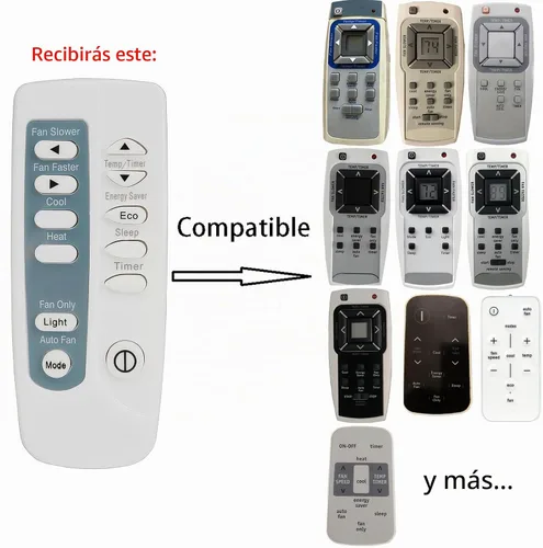 Vista 2 de Mando a distancia de repuesto compatible con la mayoría de modelos de aire acondicionado de ventana Frigidaire