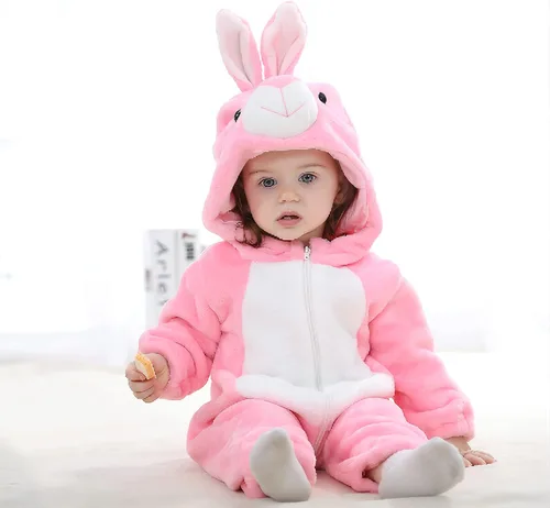 Vista 3 de Mono con capucha para bebé chaqueta de cuerpo completo con cremallera para cosplay