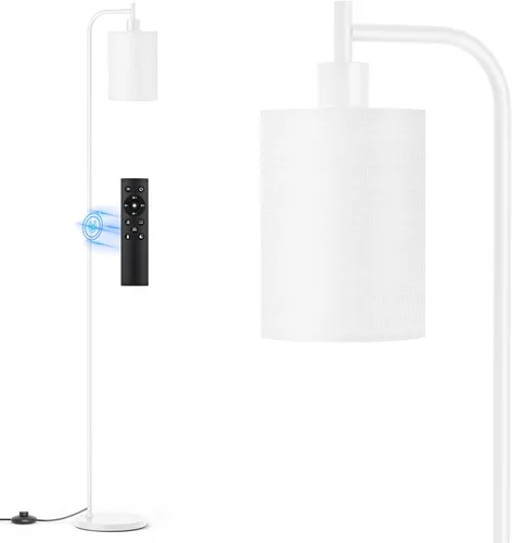Vista 9 de SIBRILLE Lámpara de pie con pantalla de lino, lámpara de pie alta regulable con control remoto y 3 temperaturas de color, lámparas de pie modernas