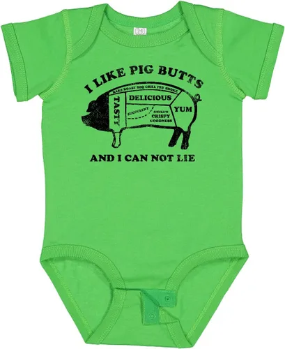 Vista 25 de inktastic Body para bebé I Like Pig Butts Blanco