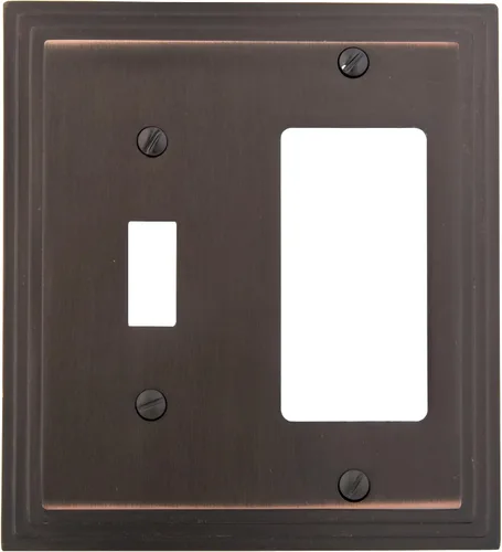 Vista 40 de AMERELLE 84DVB Steps Placa de Pared de Metal Fundido Dúplex Individual en Bronce Envejecido