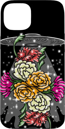 Vista 9 de Alien Floral UFO Girly Extraterrestrial Space Lover - Funda de regalo para iPhone 17