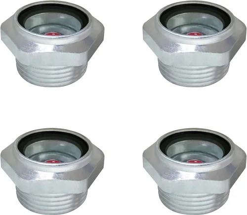 Vista 8 de Vista de compresor de aire, 1 pulgada, NPT macho aleación de aluminio hexagonal, aceite para ventana, medidor de nivel de líquido para compresor