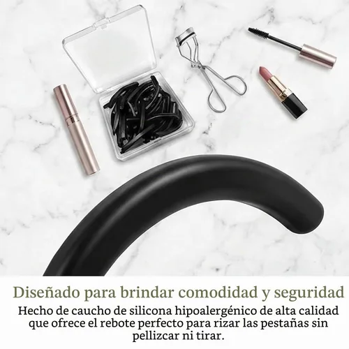 Vista 7 de Compatible con almohadillas de repuesto para rizadores de pestañas Recambios de repuesto de silicona solo aptos para almohadillas de repuesto