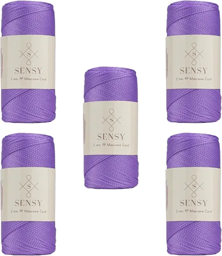 Vista 158 de Sensy Premium 2mm 229.5 metros de cuerda de poliéster 100% cordón de polipropileno Cordón de macramé 2mm Cordón para bolso de crochet Hilo