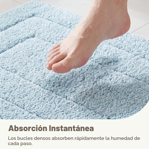Vista 4 de GRANNY SAYS Alfombra de baño azul bebé de 16 x 24 pulgadas, alfombrilla