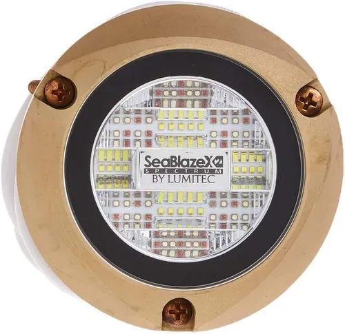 Vista 2 de SeaBlaze X2 - Luz subacuática, bronce, blanco/azul