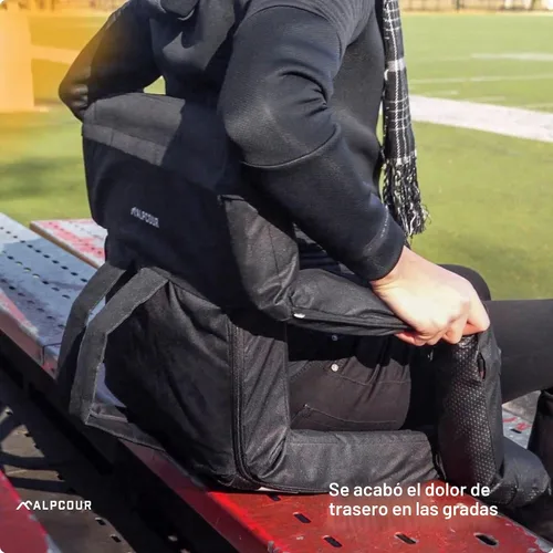 Vista 2 de Alpcour Asiento de estadio de masaje con calefacción, silla reclinable de lujo con respaldo y brazo - Calentador y masajeador integrados - Extra