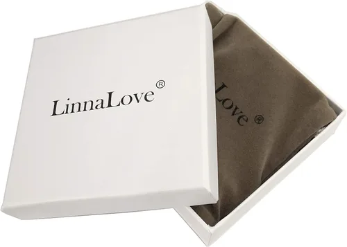 Vista 22 de LinnaLove - Pulsera de identificación de alerta médica con cadena Rolo simple pregrabada para mujer