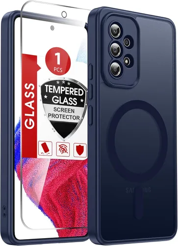 Vista 131 de LeYi Funda para teléfono Samsung-S23: protector de pantalla e imán MagSafe Púrpura
