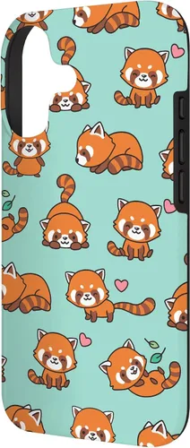 Vista 2 de Cute Funny Kawaii Womens Girls Kids Red Panda Lover Pattern Case for iPhone 17