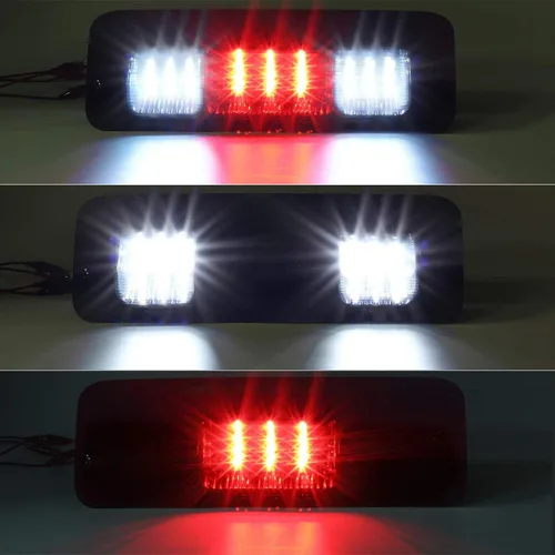 Vista 2 de Partsam Luz de freno de montaje alto 3ª tercera luz de freno de repuesto para Ford F150 F-150 2004 2005 2006 2007 2008 LED ahumada trasera cabina