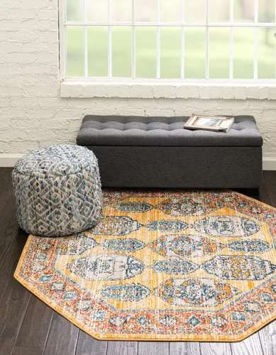 Vista 23 de Unique Loom Lola Collection - Alfombra de área, atrevida (2 pies 2 pulgadas x 3 pies 1 pulgada, rectangular, gris/marfil)
