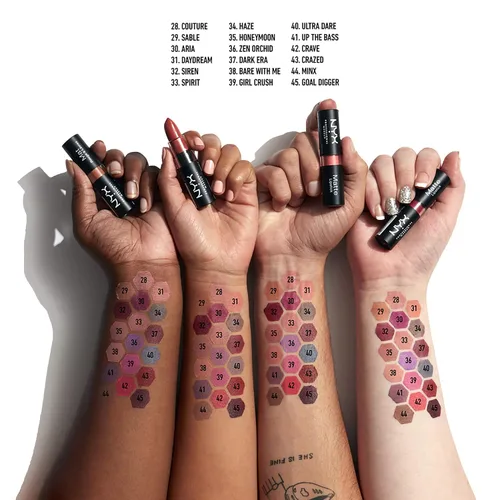 Vista 5 de NYX PROFESSIONAL MAKEUP Lápiz labial mate - Couture (rosa claro)
