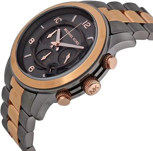 Vista 2 de Michael Kors Pista Cronógrafo Bicolor Unisex Reloj MK8189