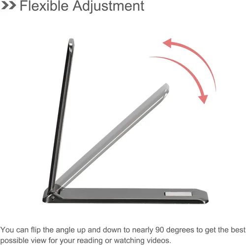 Vista 3 de uxcell Soporte para teléfono celular, paquete de 2 soportes de escritorio horizontales y verticales, soporte magnético de ángulo ajustable