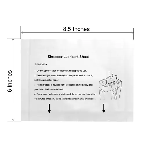 Vista 3 de Paquete de 12 hojas de lubricante para trituradora de papel con epoxisoysoybeanoil (ESO) para trituradora lubricante para afilar cuchillas, reducir