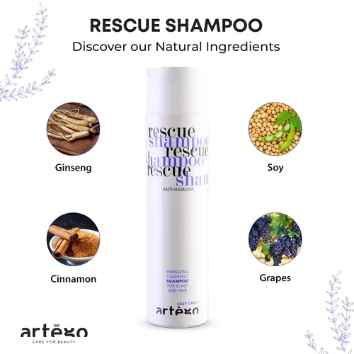 Vista 3 de Artègo Easy Care T Rescue Shampoo (8.5 fl oz) – Prevención de pérdida de cabello y fórmula fortalecedora