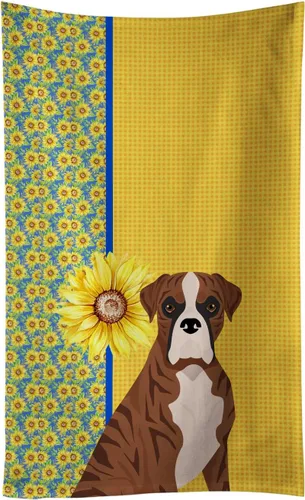 Vista 84 de Caroline's Treasures WDK5313KTWL - Toalla de cocina con diseño de girasoles de verano, color negro y tostado, Airedale Terrier, toalla de mano