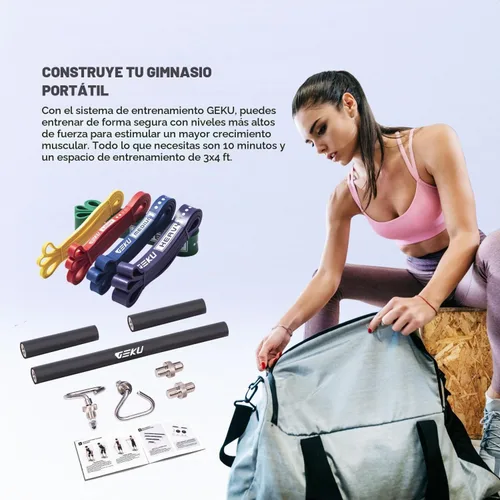 Vista 6 de Resistance Band Bar, Length-Adjustable Detachable Heavy Duty Workout Bar for Resistance Band Training, Core Muscle Training, Home & Ourdoor Workout