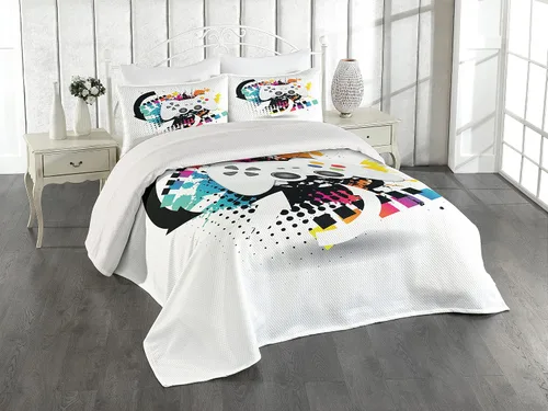 Vista 16 de Lunarable - Cubrecama multicolor disponible en tres tamaños